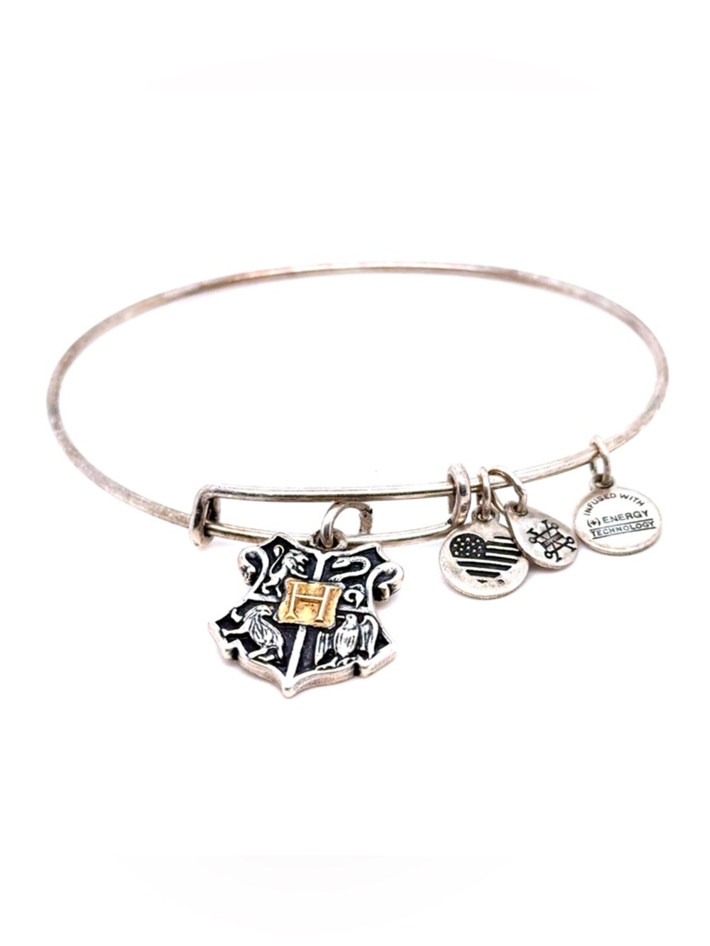 Alex and Ani Charm Bangle with Patriotic Accent
